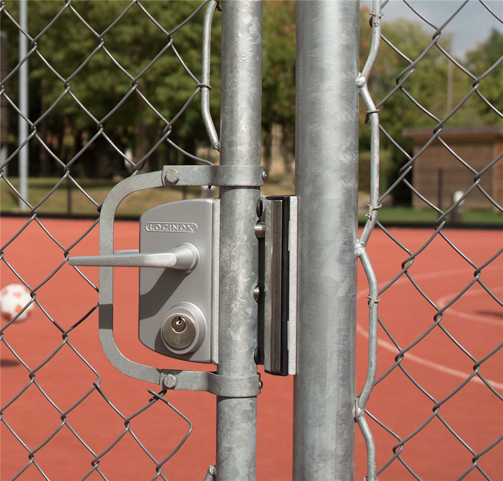 Surface mounted US Mortise cylinder gate lock (USA) Surface mounted US Mortise cylinder gate lock (USA)