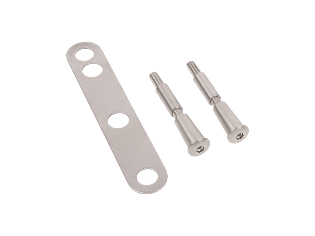 Guide plate for a smooth guidance of the bolts of the surface mounted lock Guide plate for a smooth guidance of the bolts of the surface mounted lock