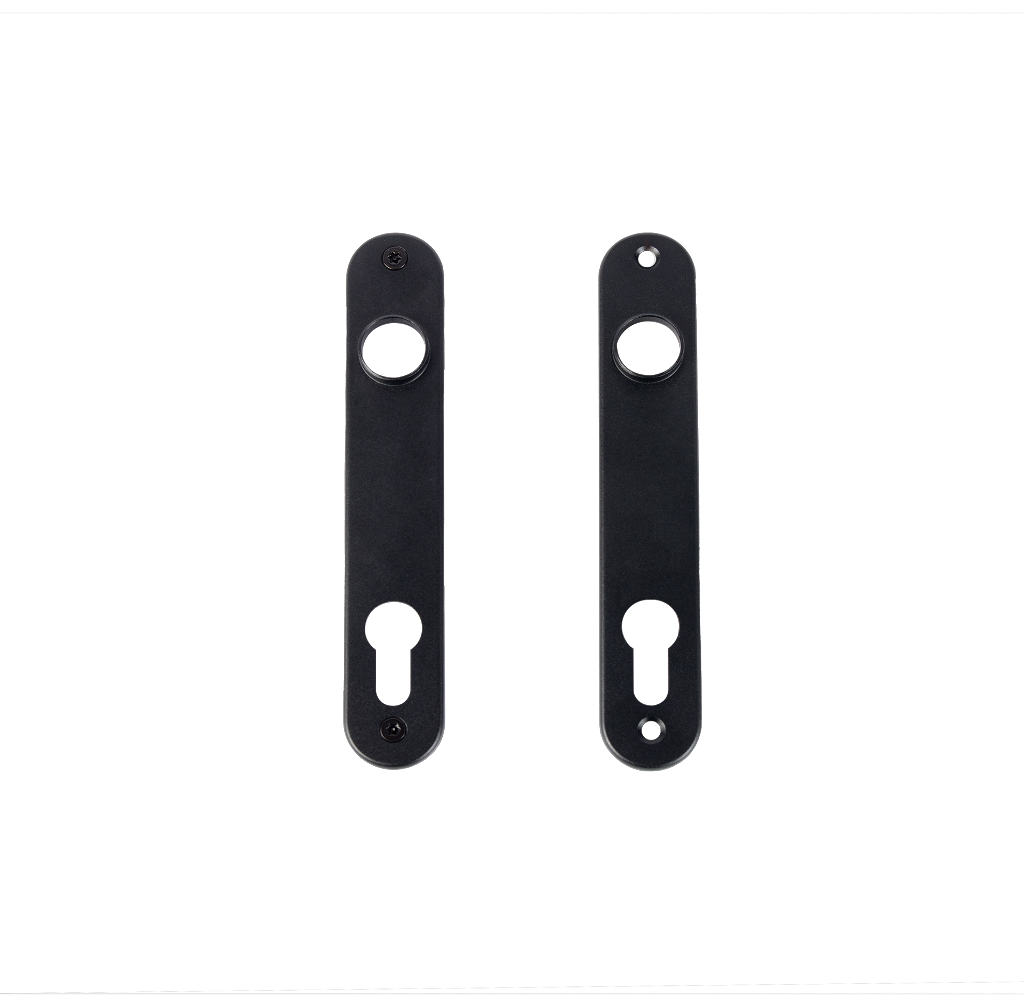 Aluminum anodized cover plate for insert locks Aluminum anodized cover plate for insert locks