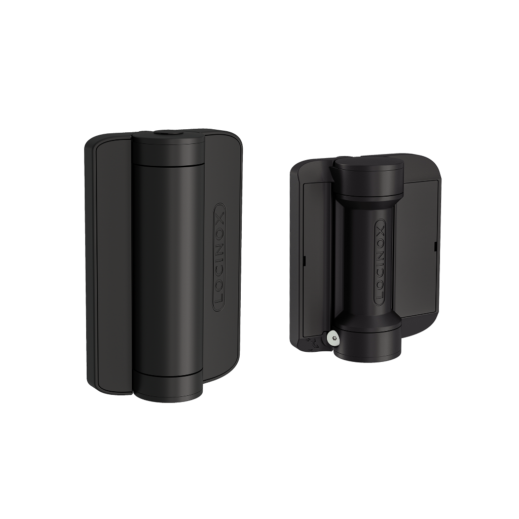 Hydraulic 180° gate closer and hinge