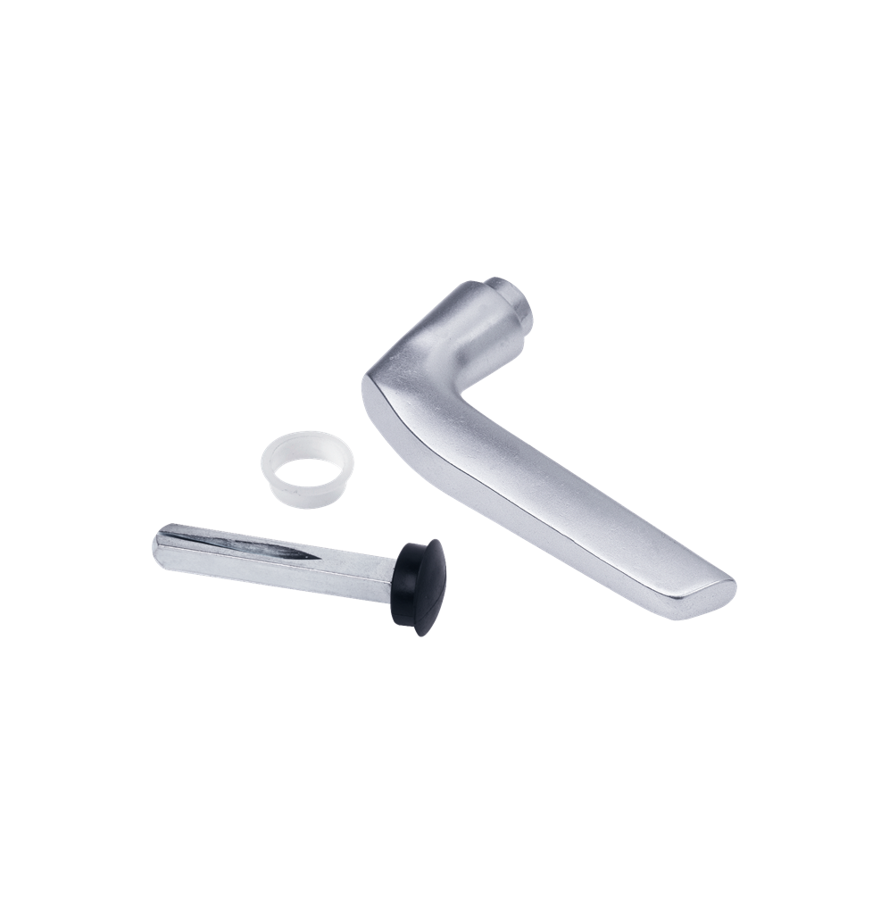 Modern half handle set in aluminum Modern half handle set in aluminum