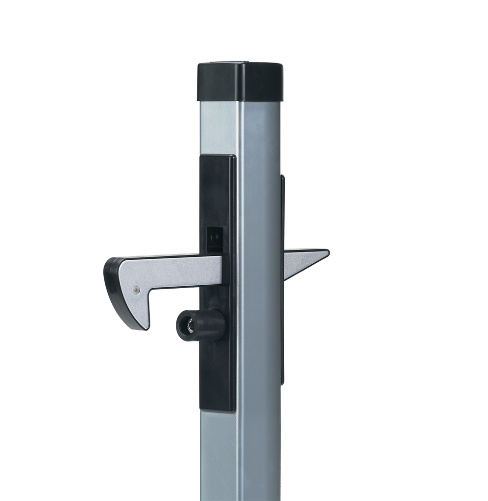 Gate hold-back catch in aluminum Gate hold-back catch in aluminum