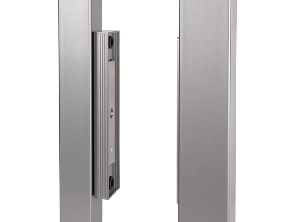 Integrated magnet lock for sliding gates Integrated magnet lock for sliding gates