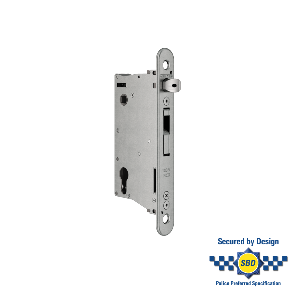 Insert lock with 2-3/8" backset for profiles of 3-1/8" or more Insert lock with 2-3/8" backset for profiles of 3-1/8" or more