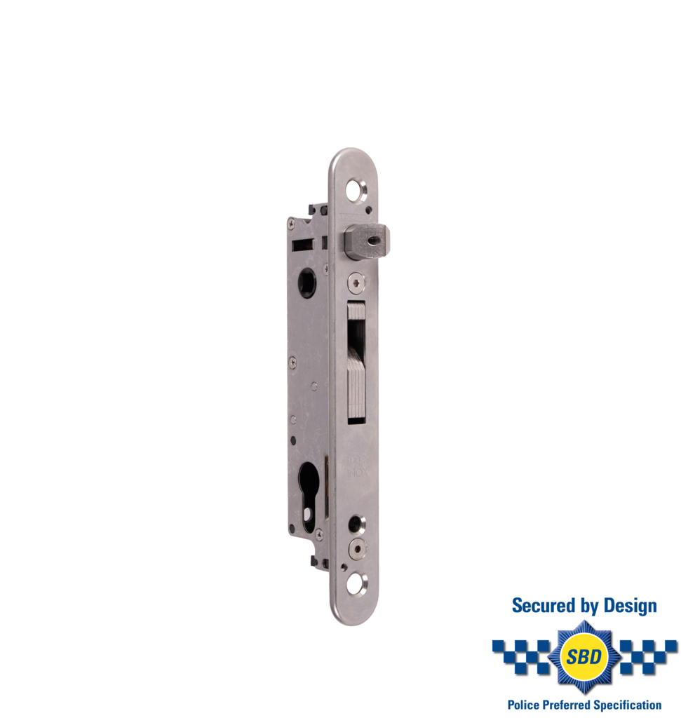 Mortise lock with 3/4" backset for profiles of 1-1/2" or more Mortise lock with 3/4" backset for profiles of 1-1/2" or more