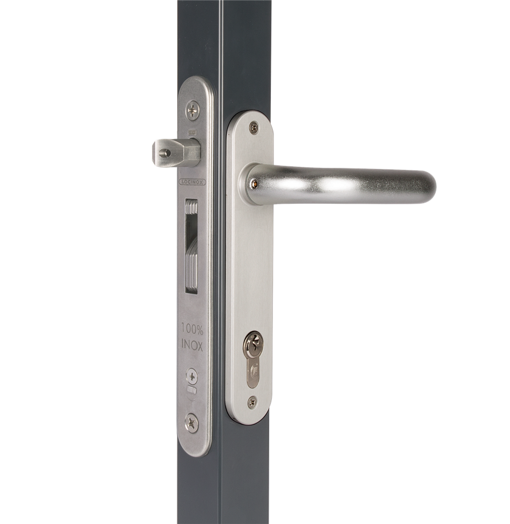Mortise lock with 3/4" backset for profiles of 1-1/2" or more Mortise lock with 3/4" backset for profiles of 1-1/2" or more