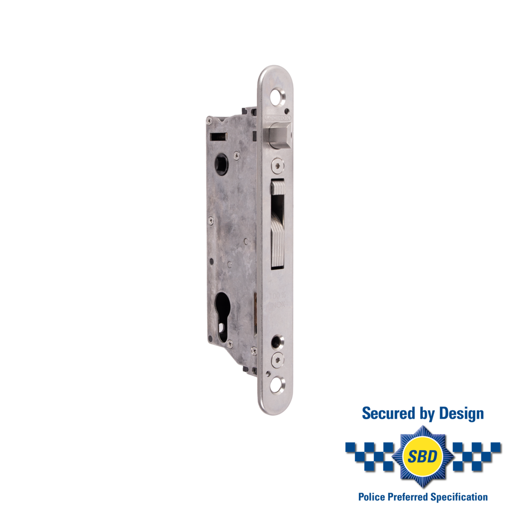 Insert lock with 1-9/16" backset for profiles of 2-3/8" or more