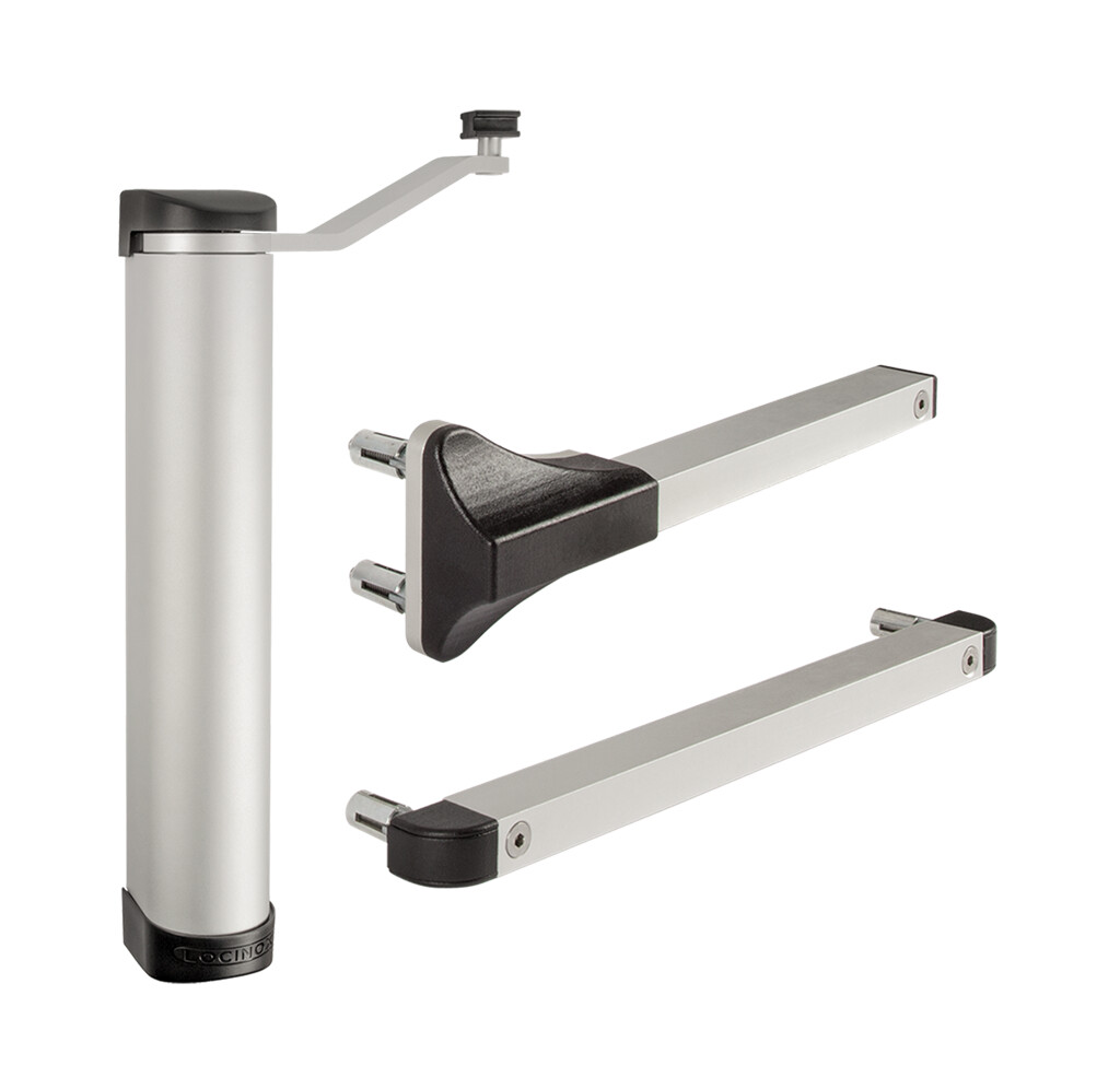 Compact 90° or 180° retrofit gate closer for gates up to 165 lbs