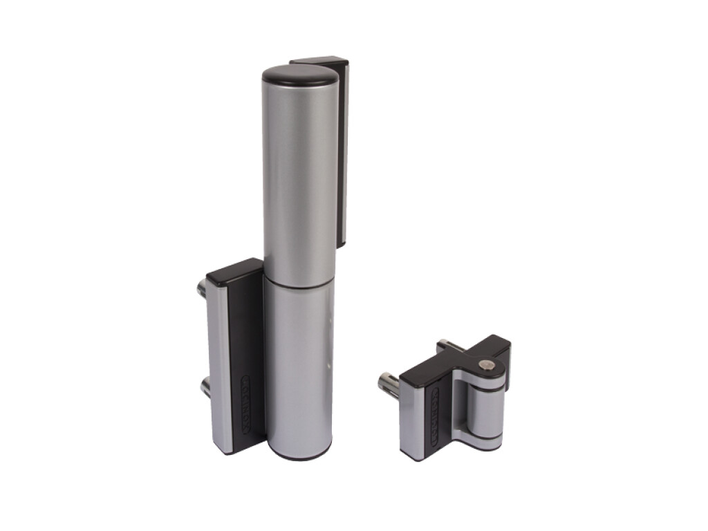 Compact 180° hydraulic gate closer and hinge for gates up to 165 lbs