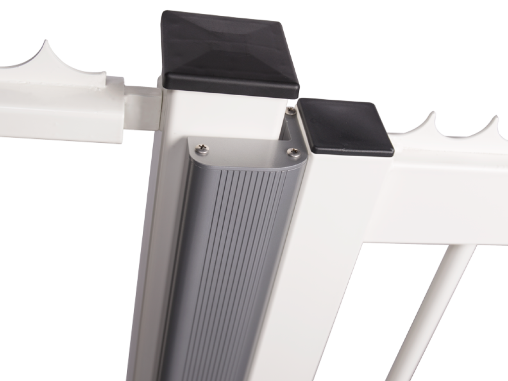 Aluminum finishing profile for swing gates to combine with MAGUNIT-2500