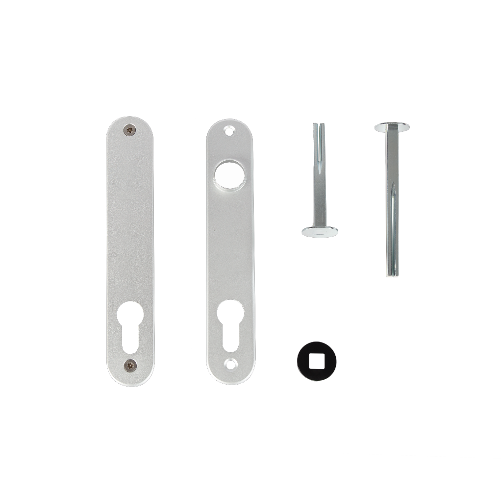 Set of cover plates for insert locks