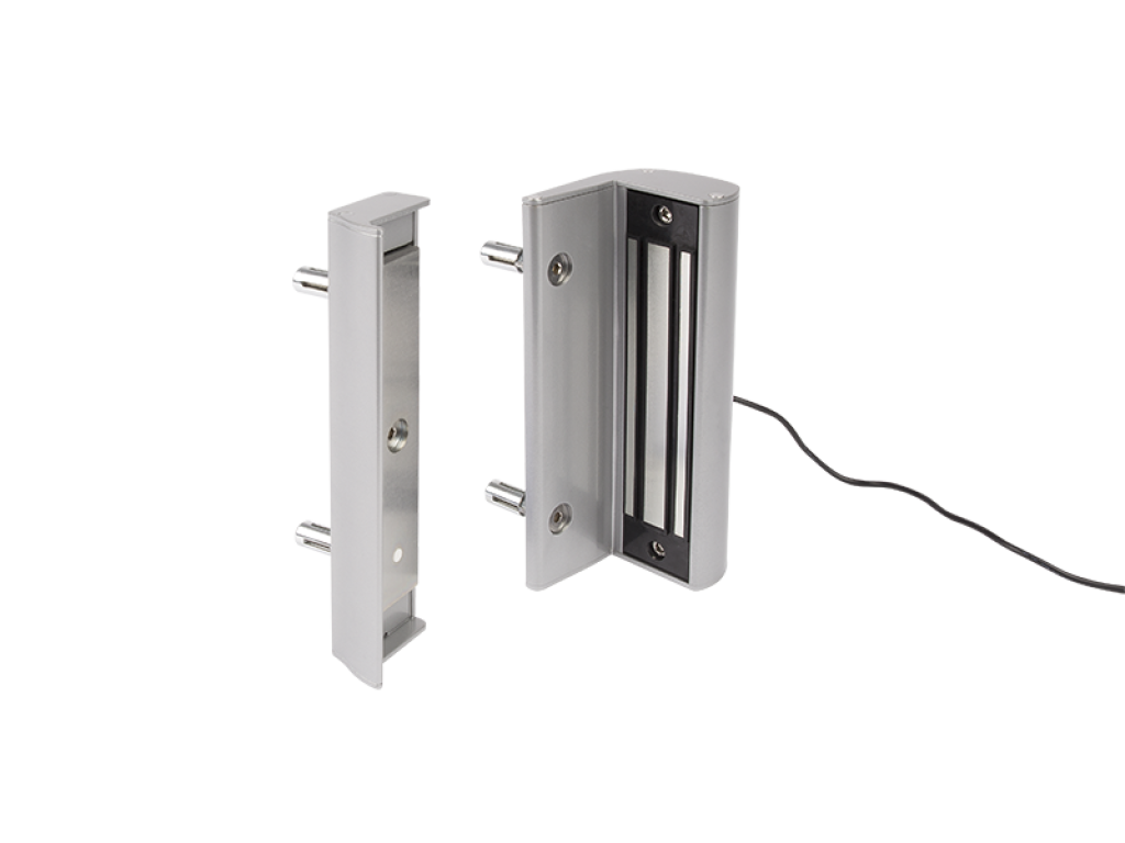 Surface mounted electromagnetic lock without integrated handles
