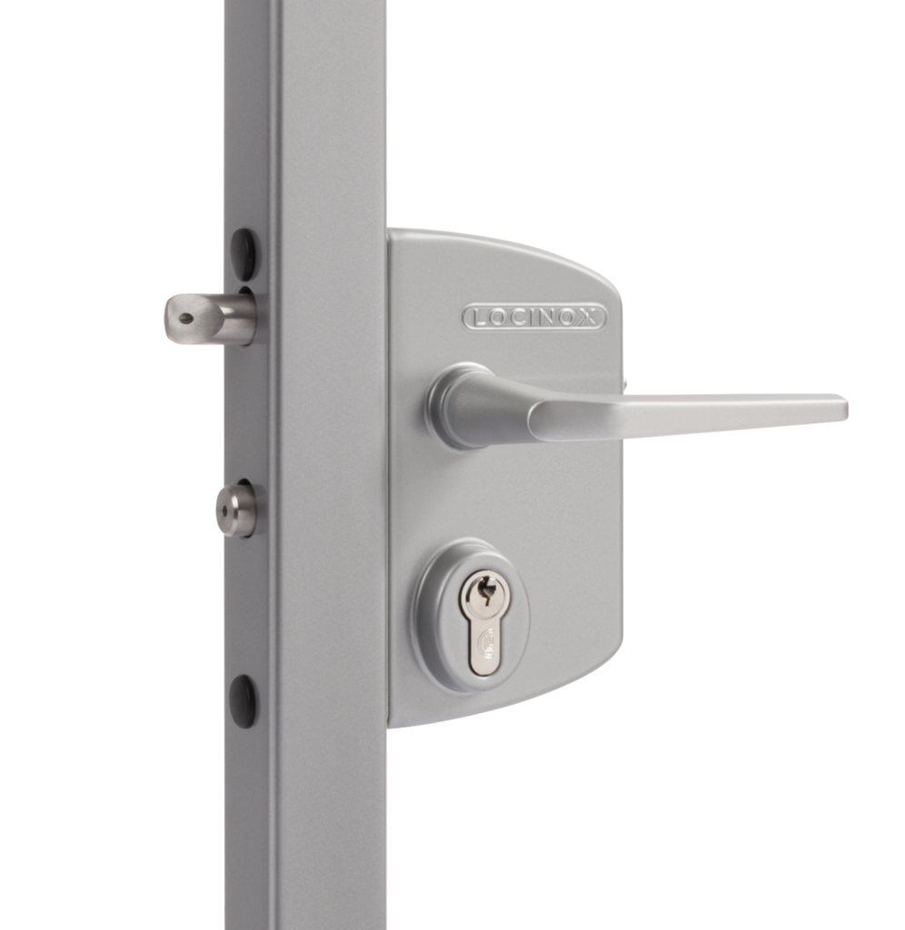 Surface mounted gate lock