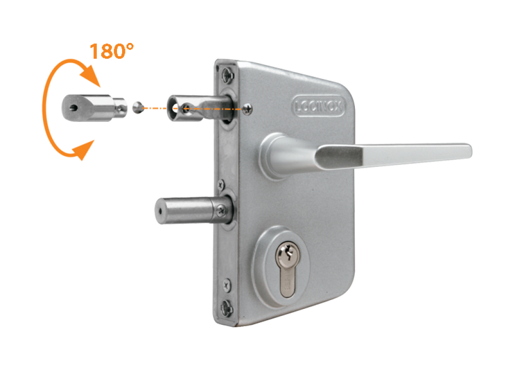 Surface mounted gate lock