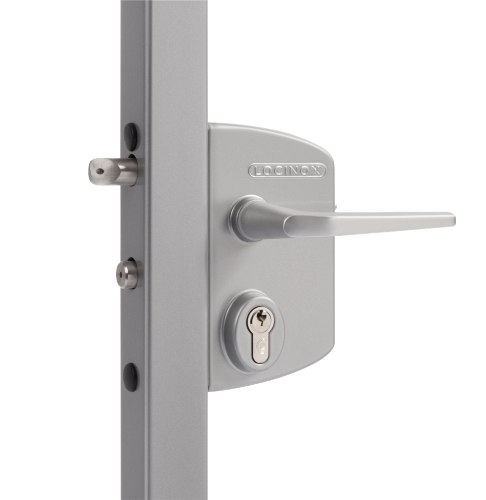 Surface mounted gate lock