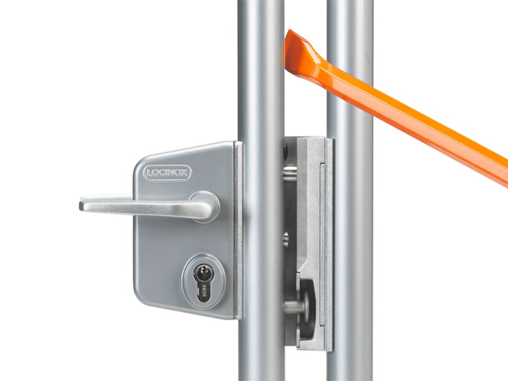 Surface mounted gate lock