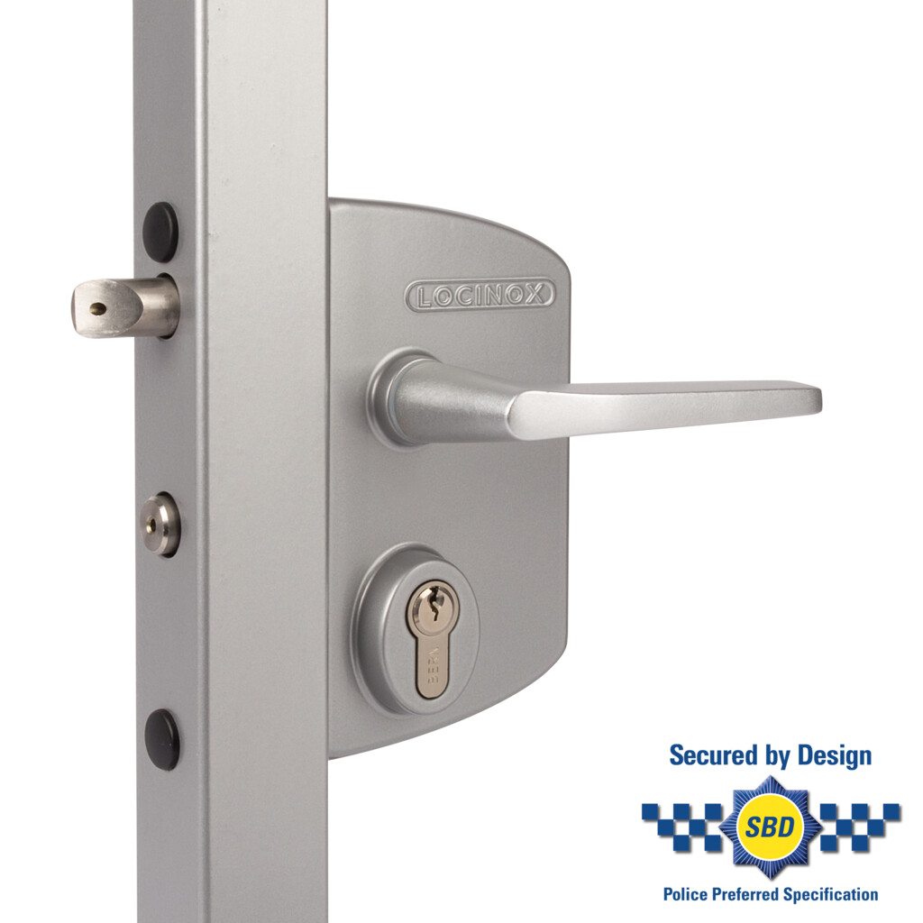 Surface mounted anti-panic gate lock