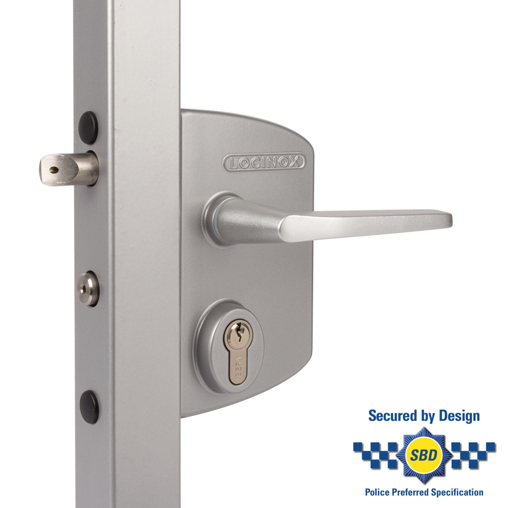 Surface mounted anti-panic gate lock