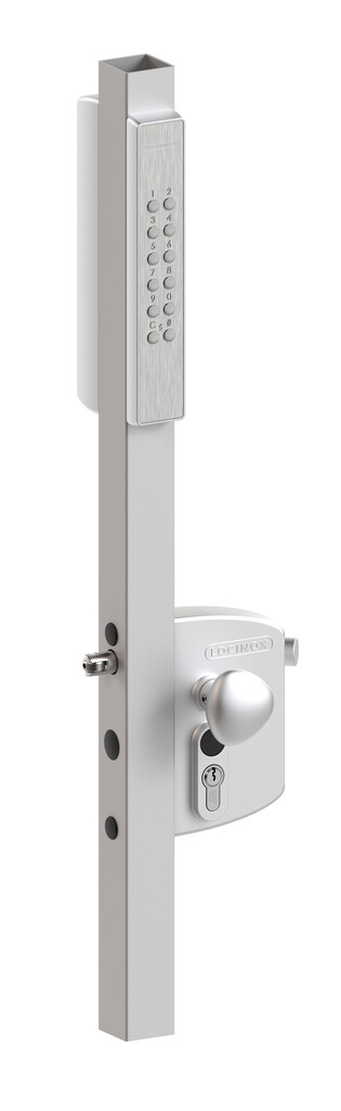 VOLTA - Surface mounted lock with external battery powered keypad