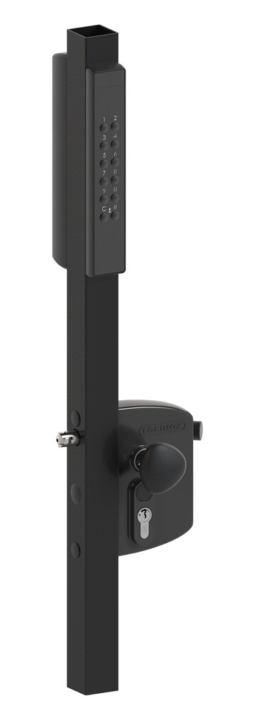 VOLTA - Surface mounted lock with external battery powered keypad