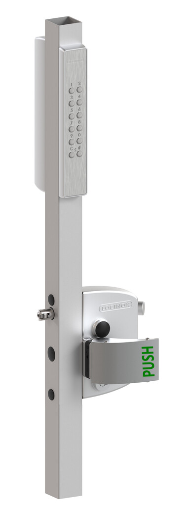 VOLTA - Surface mounted lock with external battery powered keypad