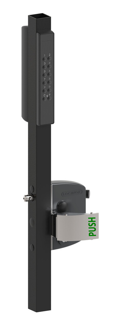 VOLTA - Surface mounted lock with external battery powered keypad