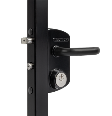 Surface mounted US Mortise cylinder gate lock (USA) Surface mounted US Mortise cylinder gate lock (USA)