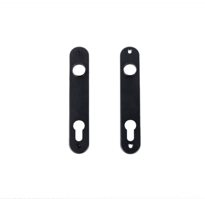 Aluminum anodized cover plate for insert locks Aluminum anodized cover plate for insert locks