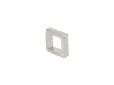 Square aluminum washer to block one or both sides of split shaft Square aluminum washer to block one or both sides of split shaft
