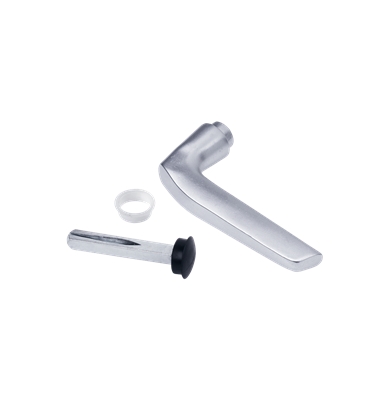 Modern half handle set in aluminum Modern half handle set in aluminum
