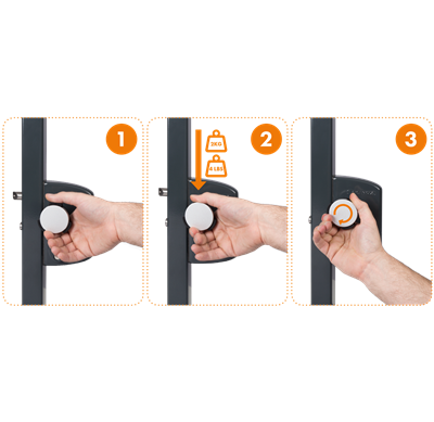 Childproof security knob Childproof security knob