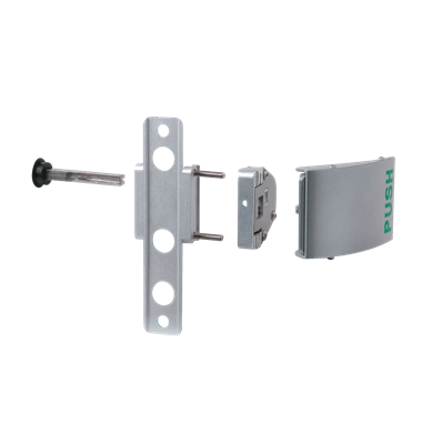 Push handle set in aluminum Push handle set in aluminum