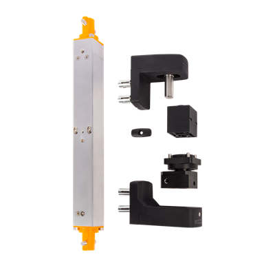 Invisible, built-in hydraulic gate closer