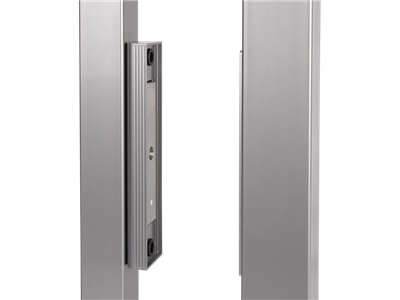 Integrated magnet lock for sliding gates Integrated magnet lock for sliding gates