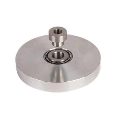 Lower bearing and flange assembly for turnstiles