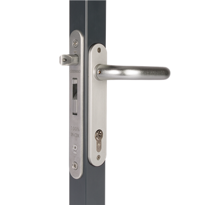 Mortise lock with 3/4" backset for profiles of 1-1/2" or more Mortise lock with 3/4" backset for profiles of 1-1/2" or more