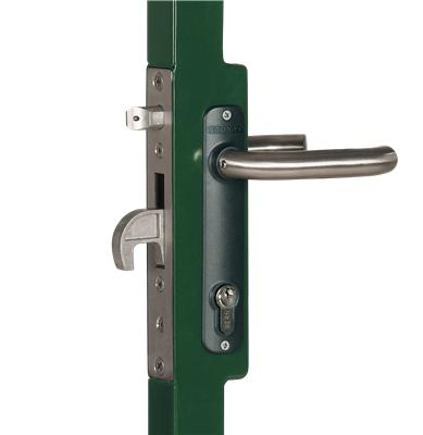 Mortise lock for ornamental gates, fits welding lock box Mortise lock for ornamental gates, fits welding lock box
