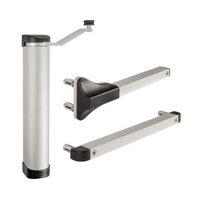 Compact 90° or 180° retrofit gate closer for gates up to 165 lbs