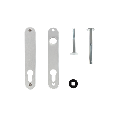 Set of cover plates for insert locks