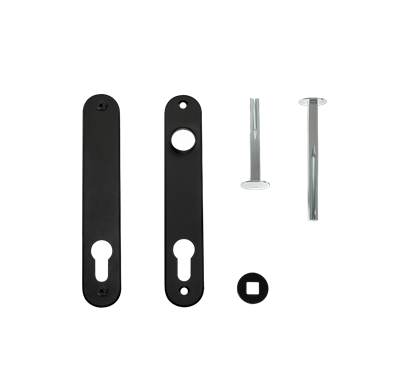 Set of cover plates for insert locks