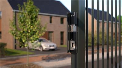 Surface mounted electric strike with security mushroom