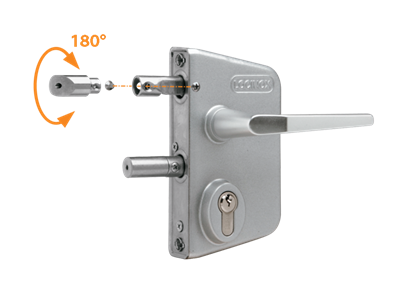 Surface mounted gate lock