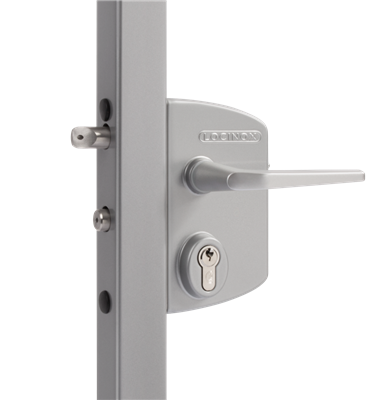 Surface mounted gate lock