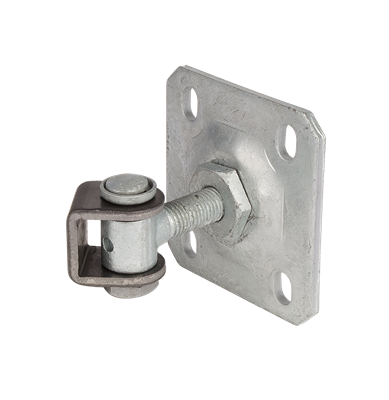 Vandal-proof one way 90° hinge with adjustable steel wall plate