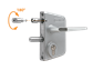 Surface mounted gate lock Surface mounted gate lock