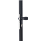Handle set with rounded corners in anodised aluminum with fixed and/or rotating functionality Handle set with rounded corners in anodised aluminum with fixed and/or rotating functionality
