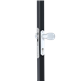 Handle set with rounded corners in anodised aluminum with fixed and/or rotating functionality Handle set with rounded corners in anodised aluminum with fixed and/or rotating functionality