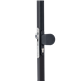 Handle set with rounded corners in anodized aluminum with fixed and rotating action Handle set with rounded corners in anodized aluminum with fixed and rotating action