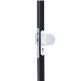 Handle set with rounded corners in anodized aluminum with fixed and rotating action Handle set with rounded corners in anodized aluminum with fixed and rotating action