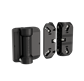 180° Spring hinge mounted with self-drilling screws  180° Spring hinge mounted with self-drilling screws